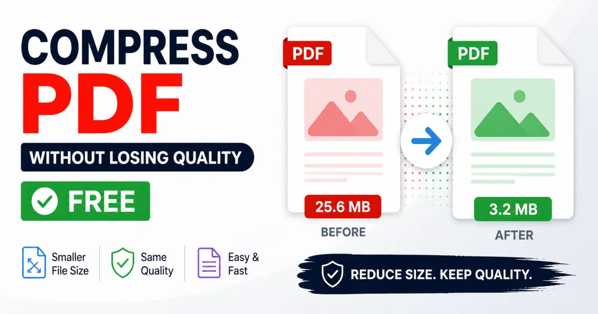 How to compress PDF without losing quality for free